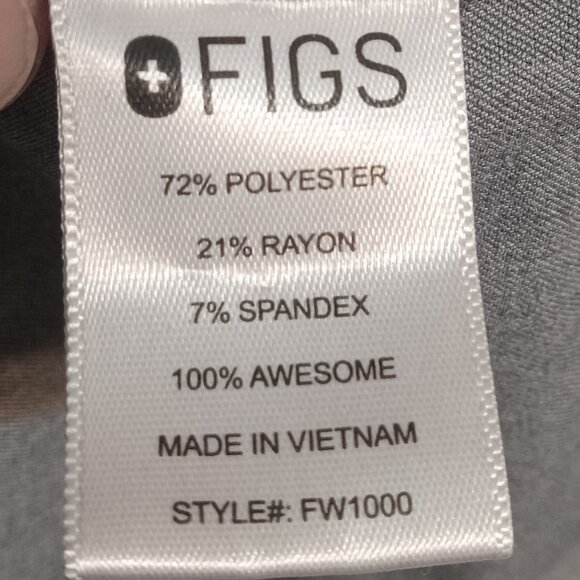 Figs Women's Catarina One-Pocket Scrub Top M FW1100 Graphite - Picture 7 of 8